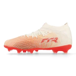 PUMA Future 9 Pro FG/AG The Arrival – Sugared Almond/PUMA White/Ultra Red/PUMA Black Kids
