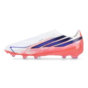adidas F50 Hyperfast Elite Laceless FG Chaos vs Control - Footwear White/Solar Purple/Solar Turbo Kids