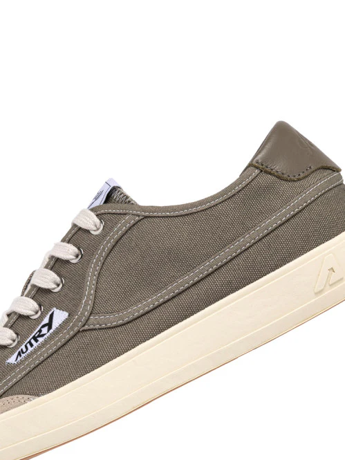 WINDSCAPE LOW SNEAKERS IN MILITARY CANVAS – תמונה 5