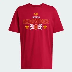 חולצת טי של adidas לטיולים של זוכי ספרד 2026 – לבן