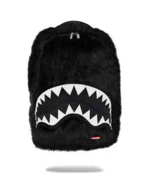 תיק גב Sprayground Shark Mouth – פרווה שחורה