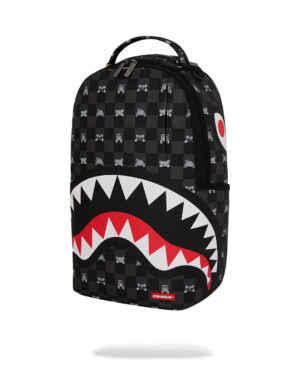 תיק גב Sprayground מעוצב – דגם Checker Shark עם הדפס דובים